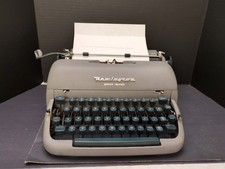 Remington Quiet-Riter Typewriter Vintage 1954? EQR175600 Great Britain needs ink thumbnail