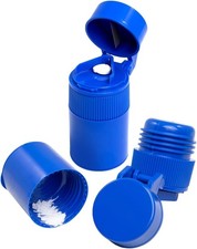 EZY DOSE 3 Compartment Pill Crusher, Cutter and Grinder, Daily Usage, Blue