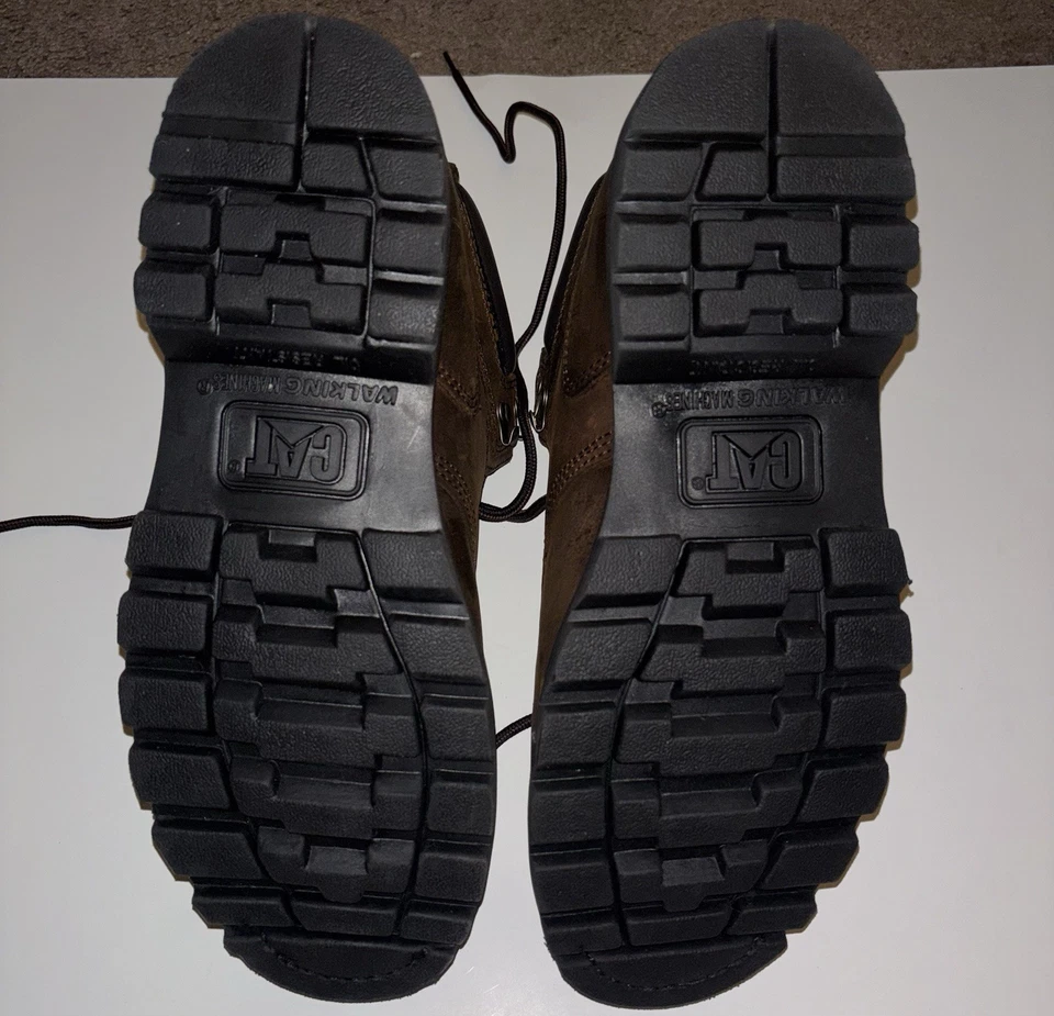 Bota de trabajo Caterpillar Second Shift punta de acero para hombre marrón oscuro talla 11 Foto 4 de 4