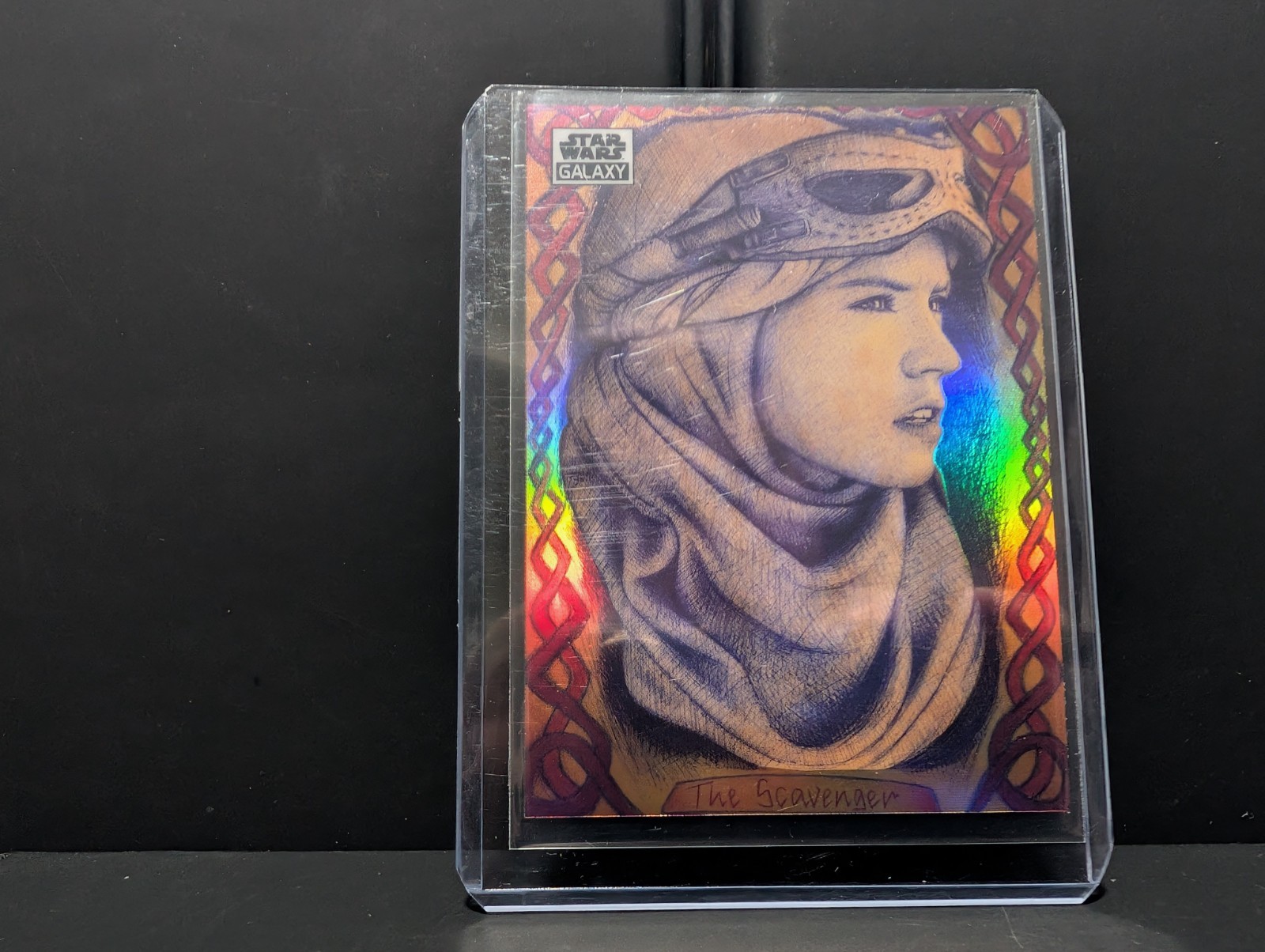 Rey the Scavenger - 2021 Topps Chrome Star Wars Galaxy #57 Refractor