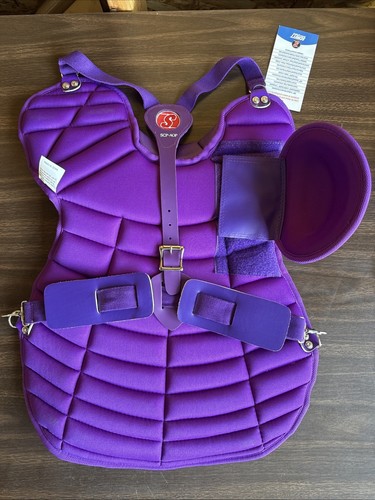 PROTECTOR DE PECHO SCHUTTT SCP-AOP PÚRPURA RECEPTOR BÉISBOL/SOFTBOL NUEVO STOCK ANTIGUO - Imagen 4 de 6
