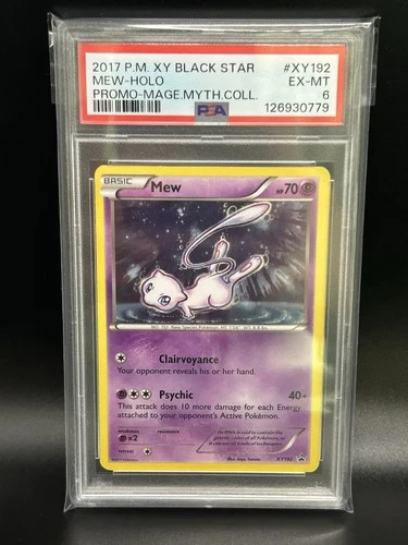 2017 Pokemon MEW Holo XY192 Black Star Promo Magearna Mythical Collection PSA 6