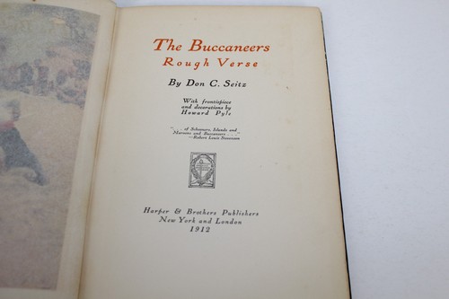 The Buccaneers by Don C Seitz / Howard Pyle - First Edition HC 1912 - Picture 2 of 6