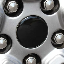 BocaDecals Glossy Black 70 mm Center Cap Decal Stickers