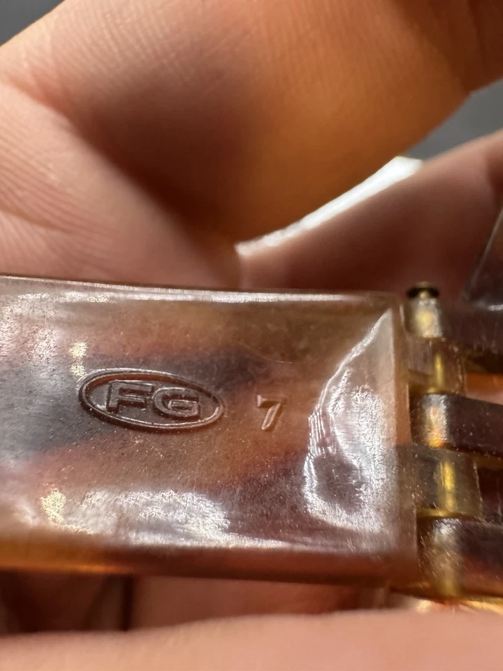 Gafas de sol retro de gran tamaño translúcidas ámbar Foster Grant marcos EE. UU. Foto 4 de 4