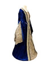 Velvet Tudor hooped dress and hat, girls costume ages 10-12