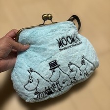 Moomin First come first served sale MOOMIN Moomin pouch shoulder bag light blue