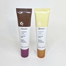 Glossier Balm Dotcom Duo Limited Edition Biscotti & Espresso 15ml Each New NWOB