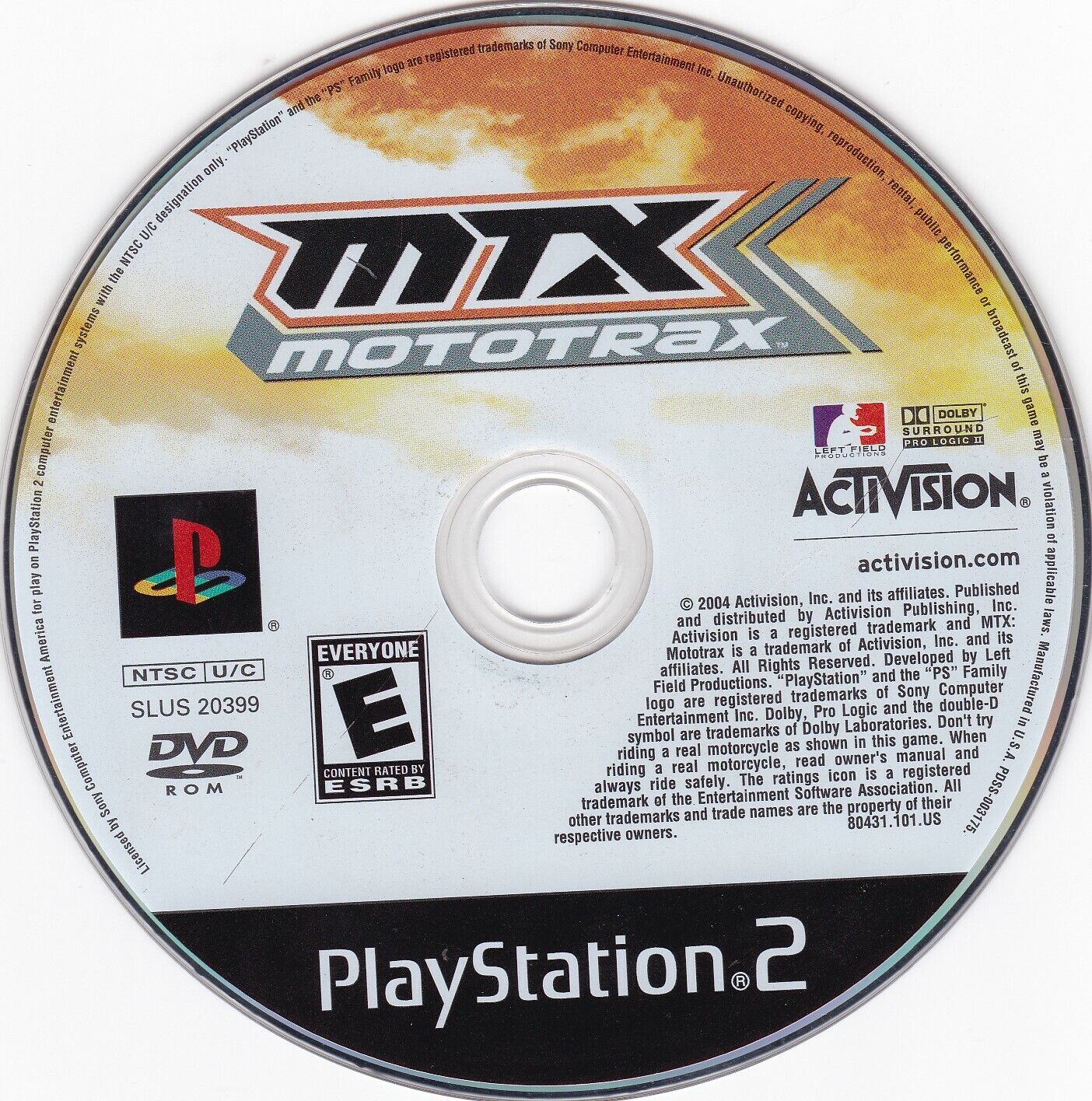 Mtx Mototrax - Playstation 2 