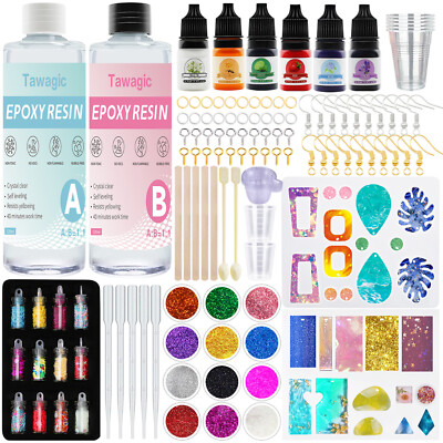 Epoxy Resin Kit for Beginners Jewelry Making Kit Mold Supplies