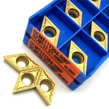 10Pcs CNC Carbide Inserts DCMT11T304-HMP DCMT32.51-HMP NC3020
