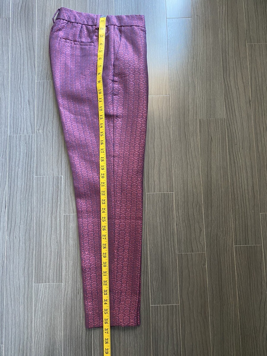 Pantalon Habillé En Jacquard Pour Femme Taille 0 - Wonder, Motif Géométrique Multicolore