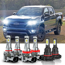 Fit Colorado 2015-2019 Led Headlight Bulbs Hilo Beamfog Lights Combo Fit Colorado 2015-2019 Led Headlight Bulbs Hilo Beamfog Lights Combo