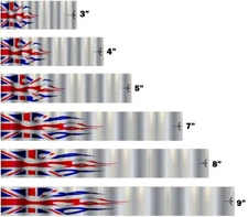 White Water Archery Metallic Union Jack Arrow Wraps 15pc United Kingdom UK Flag