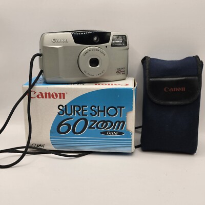 Canon Sure Shot 60 Zoom analoge Kompaktkamera 35 mm silber getestet