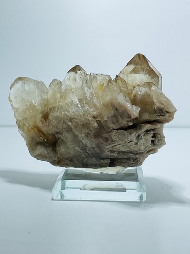 Citrine-Natural Citrine-Kundalini Quartz-Congo - Glass Display Stand - 245 g - Picture 12 of 15