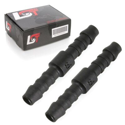 2x Schlauchverbinder Zwischenstück für Rohr und Schlauchverbindungen Ø 6 mm