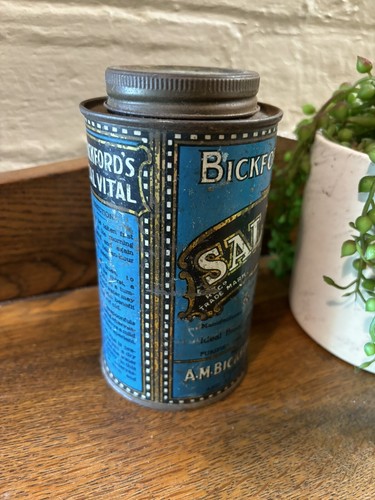 Vintage Bickford's Sal Vital Health Salts 12oz Tin - Picture 2 of 6
