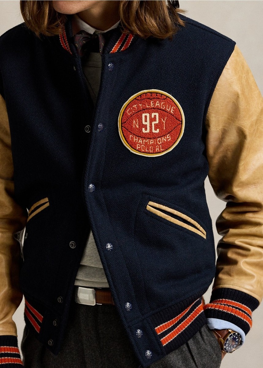 ジャケット・アウター POLO RALPH LAUREN RUGBY Varsity Jacket Ralph Lauren Rugby Varsity Jacket Indian Head Letterman