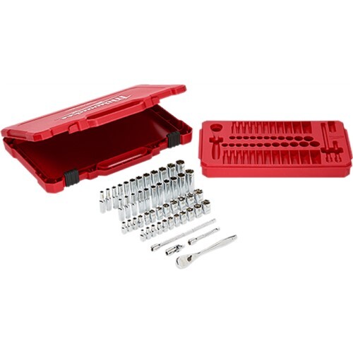 1/4" Dr 50pc Ratchet & Socket Set - SAE & Metric MLW48-22-9004 Brand New! - Picture 1 of 2