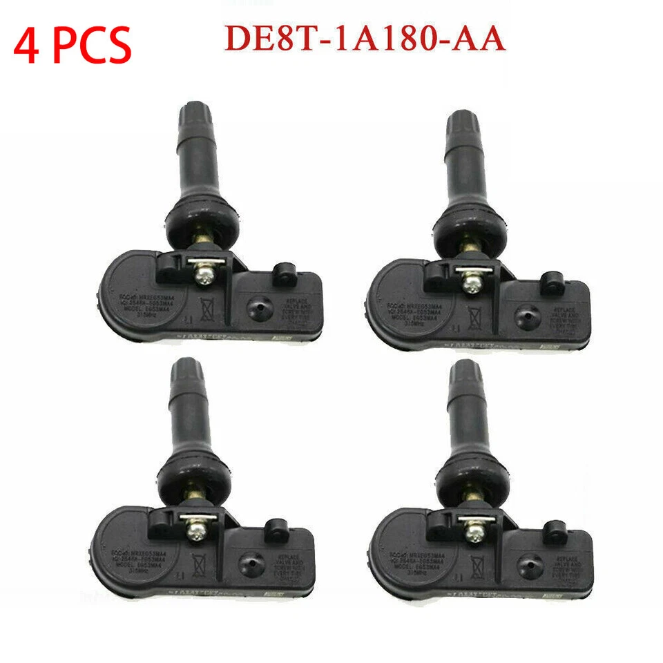 Sensor de presión de neumáticos 4 piezas para Ford Motorcraft DE8T-1A180-AA EE. UU. Foto 3 de 4