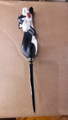 Rare Vtg. Looney Tunes SYLVESTER THE CAT Resin Mail Letter Opener 1996 9.5'' 
