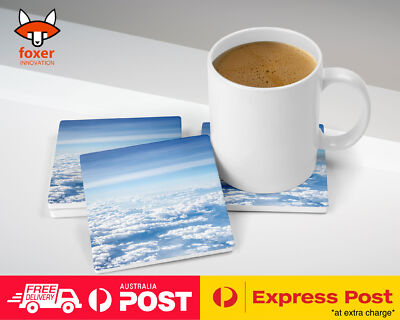 COASTER COFFEE DRINKING MAT|CLOUDY SKIES VERY CLOUDY