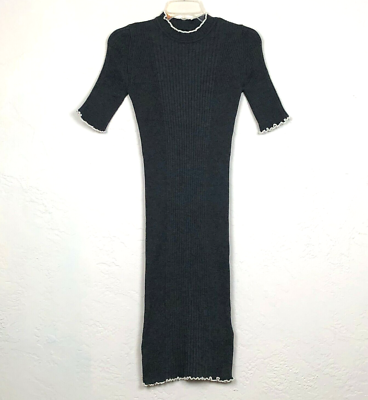 Dorothy Perkins Women's Classic Frayed Sheath Dress - Grey - Size 4