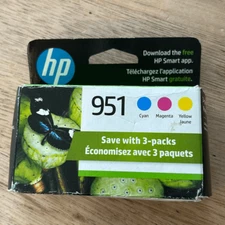 HP ink cartridge 951 three pack cyan magenta yellow