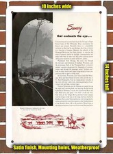 Metal Sign - 1950 Milwaukee Road Olympian Scenery - 10x14 inches