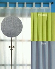 Gardine Schlaufenschal transparent Käseleinen Vorhang Leinen Struktur Typ244