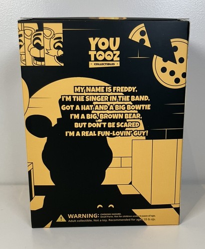 Youtooz FNAF Five Nights at Freddy's Gold Chrome Freddy Limited Rare New - Picture 3 of 7