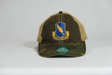 504th PIR Crest 82nd Airborne Embroidered Full Color Old Faithful Trucker Cap