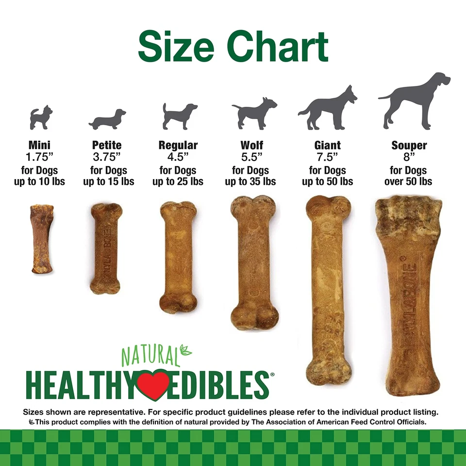 Nylabone Healthy Edibles All-Natural Long Lasting Bacon Flavor Chew Treats 1 ... Foto 3 de 4