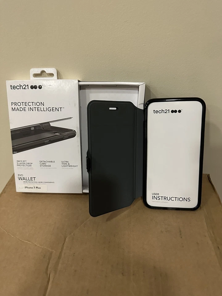 Lot of 100 Tech21 Evo Wallet for iPhone 7 Plus - Black - Image 4 of 4