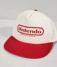 VTG Nintendo Snapback Hat Cap Red  White YOUTH Video Games