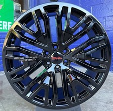 26 Gmc Sierra Yukon Chevy Silverado Tahoe Ram 6lug Mesh Black Wheels With Tires