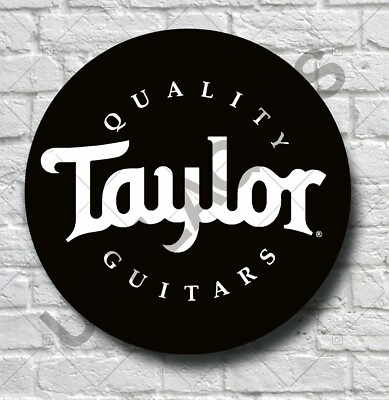 TAYLOR GUITARS Wandschild Plakette Retro Männerhöhle Garage AKUSTIK MUSIK STUDIO Shop
