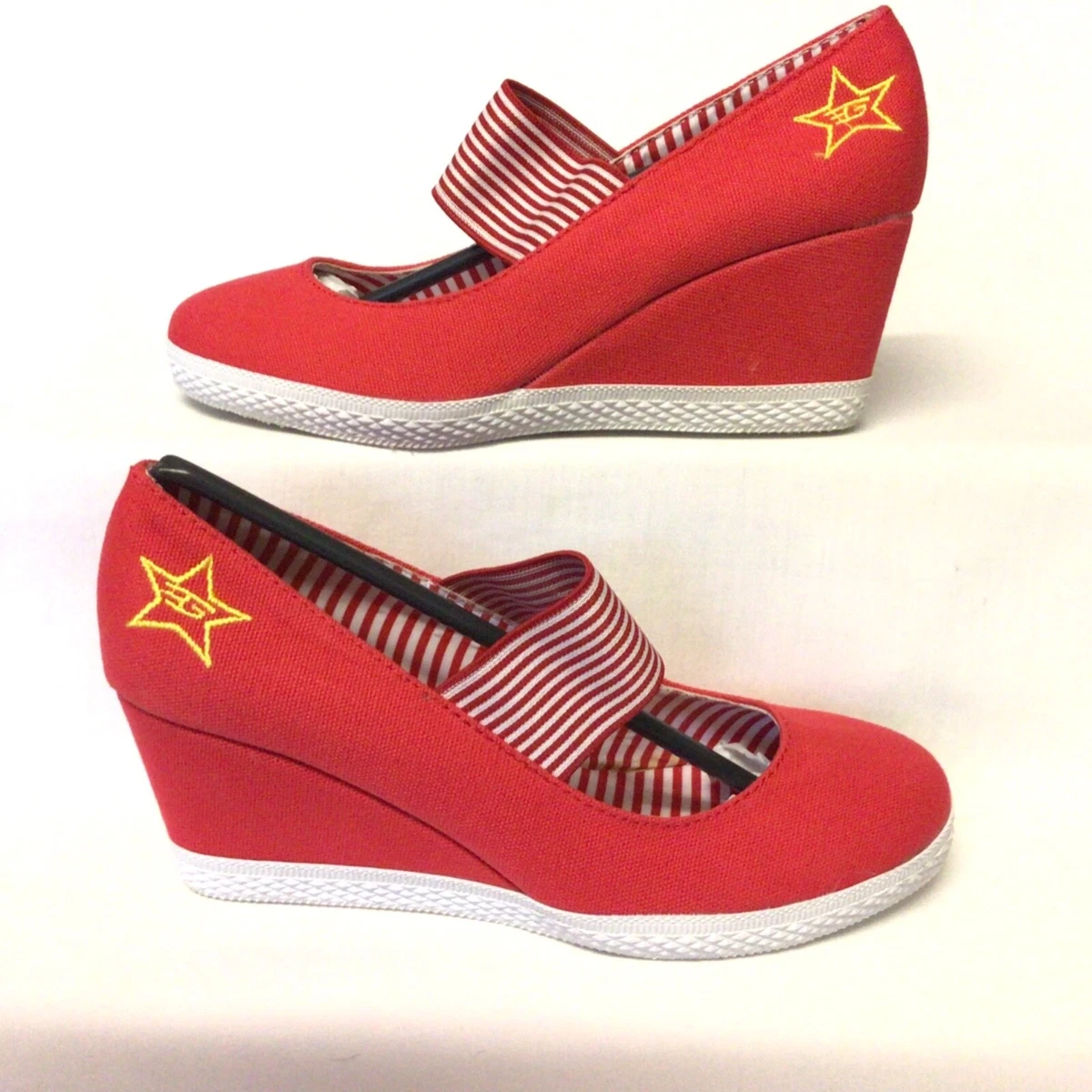 Red and cheap white wedges