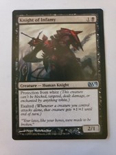MTG Magic The Gathering Card Knight of Infamy Creature Human Knight Black M13