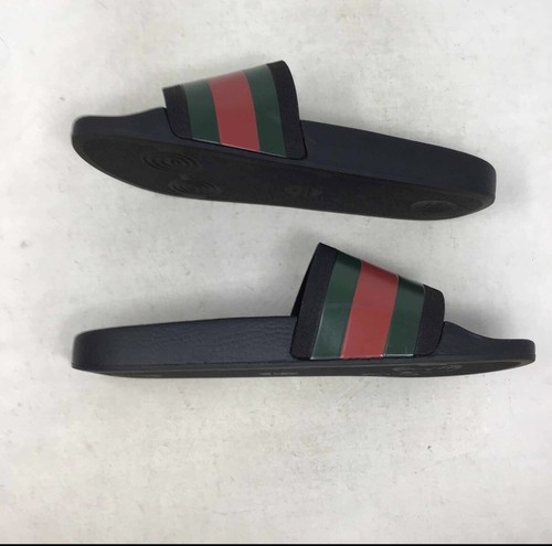 Rubber Sport Slide Sandals Black 