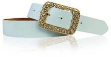 FRONHOFER Damengürtel 4 cm mit goldener Stra...