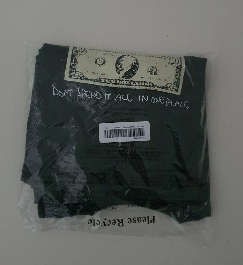 FW21 Supreme Spend it tee t shirt black size XXL 2XL Christmas New And Unopened