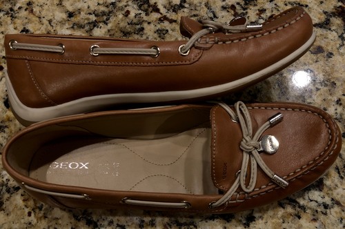 Mocasines Yuki MocToe para mujer GEOX Respira D3255A talla EU 39 cuero bronceado napa - Imagen 5 de 20