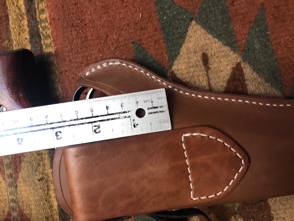 FITS Cimarron Pietta 1858 & 1875 BP 左轮手枪 8 英寸西部皮革皮套花卉 — 第 3/4 张图片