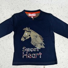 HKM Sweatshirt Sweetheart * Dunkelblau M&auml;dchen 98/104 * B-Ware