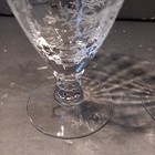 Set of 2 FOSTORIA CHINTZ CRYSTAL #6026 6" TALL 13-OUNCE FOOTED ICED TEA TUMBLERS — photo 2
