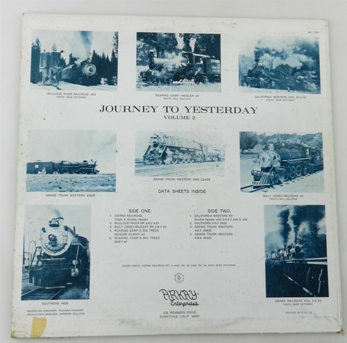 2 Vinyl 33 1/3 rpm 12" LP's JOUNEY to YESTERDAY Vol. 1 & 2 Steam UP GT ~ T63k - 第 5/5 張圖片
