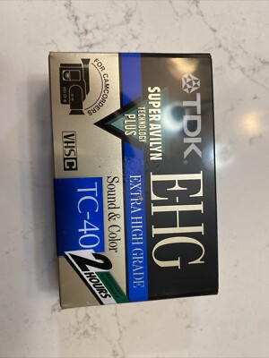 TDK VHS-C E-HG TC-40 Camcorder Video Tape J8