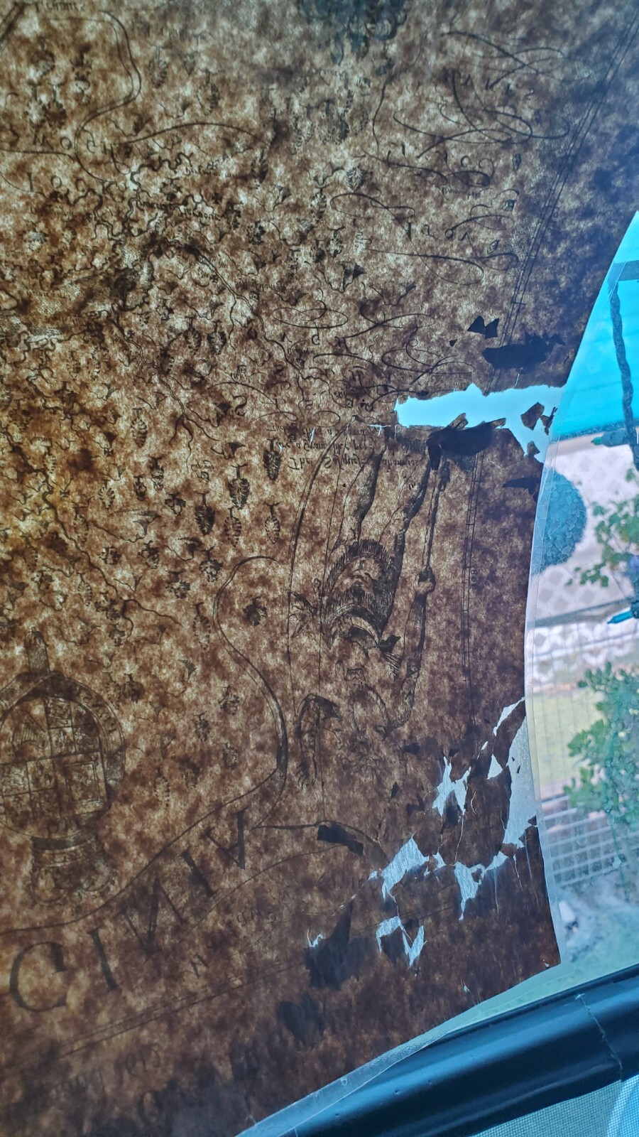 Antique Reproduction of 1612 Virginia Map Made by Virginia Historical Society